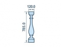Размеры балясины из пенопласта 120х785